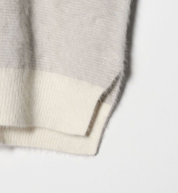 UNITED ARROWS「フォックスカシミヤ バイカラー クルーネックニット」|ニット・セーター|