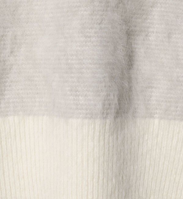 UNITED ARROWS「フォックスカシミヤ バイカラー クルーネックニット」|ニット・セーター|