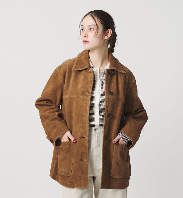 BEAUTY&YOUTH UNITED ARROWS「スエード カバーオール ジャケット」|その他|MD.BROWN