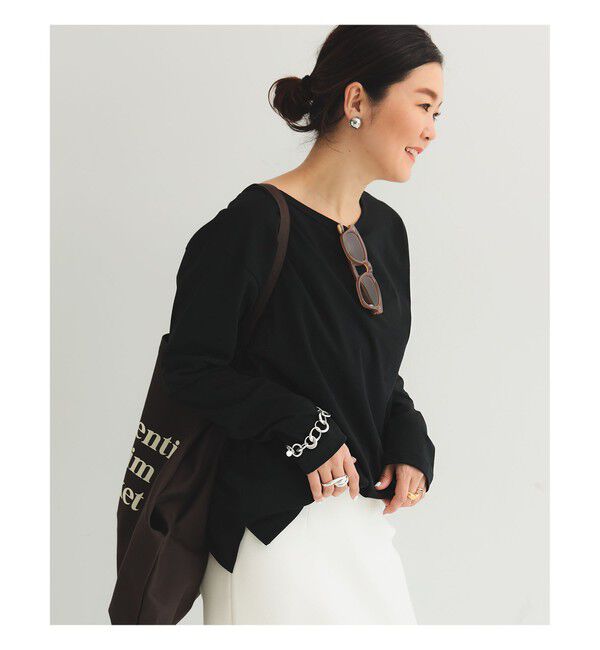 Demi-Luxe BEAMS 「【別注】ATON / DRY COTTON JERSEY ロングスリーブ Tシャツ」|Tシャツ・カットソー|