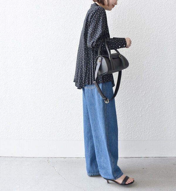 SHIPS for women「《一部追加予約》【WEB限定】〈手洗い可能〉ストレッチ ジョーゼット プリーツ ブラウス」|シャツ・ブラウス|