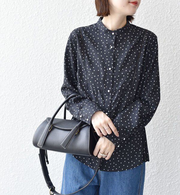 SHIPS for women「《一部追加予約》【WEB限定】〈手洗い可能〉ストレッチ ジョーゼット プリーツ ブラウス」|シャツ・ブラウス|