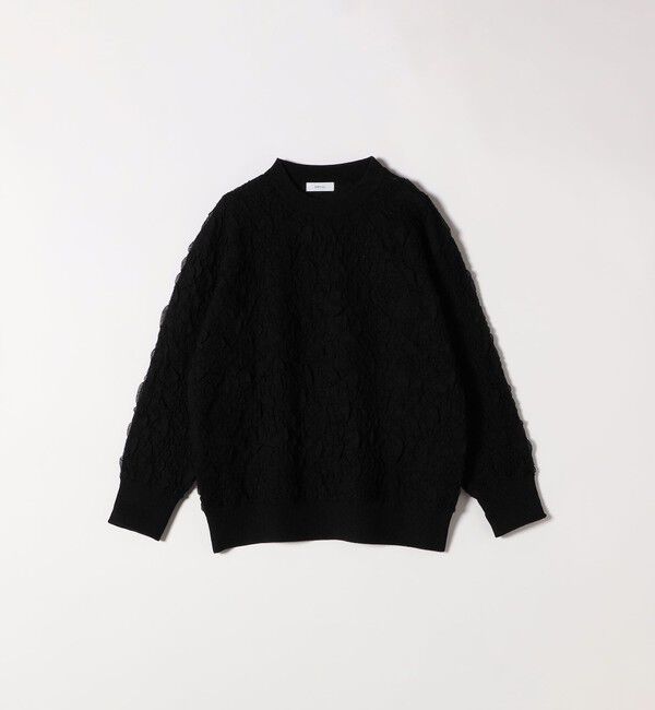 SHIPS any「【WEB限定】SHIPS any:〈手洗い可能〉ジャカード バンピー クルーネック プルオーバー」|ニット・セーター|