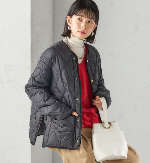 SHIPS for women「《一部追加予約》【SHIPS別注】TAION:〈手洗い可能〉リブ マルチ WAY ダウン ジャケット」|ダウン|