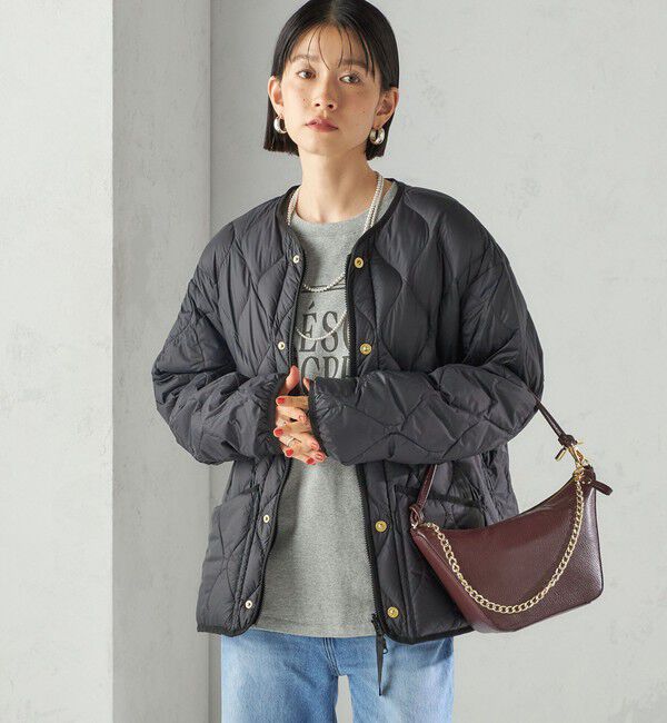 SHIPS for women「《一部追加予約》【SHIPS別注】TAION:〈手洗い可能〉リブ マルチ WAY ダウン ジャケット」|ダウン|