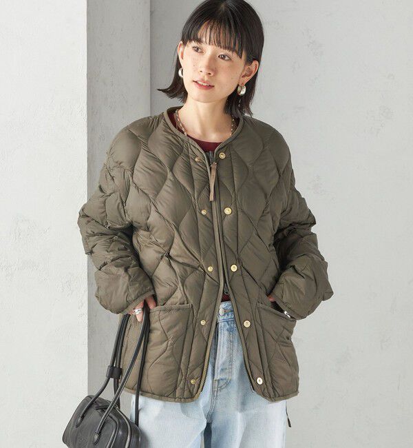 SHIPS for women「《一部追加予約》【SHIPS別注】TAION:〈手洗い可能〉リブ マルチ WAY ダウン ジャケット」|ダウン|