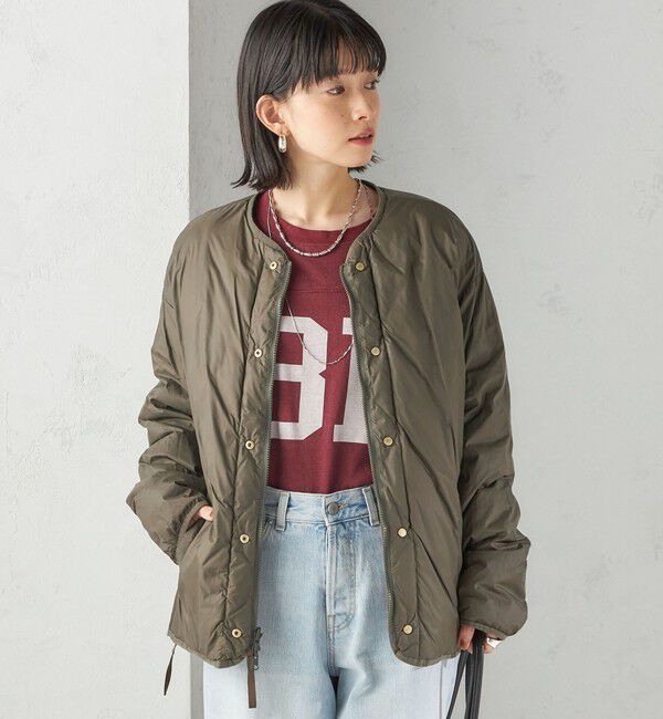 SHIPS for women「《一部追加予約》【SHIPS別注】TAION:〈手洗い可能〉リブ マルチ WAY ダウン ジャケット」|ダウン|