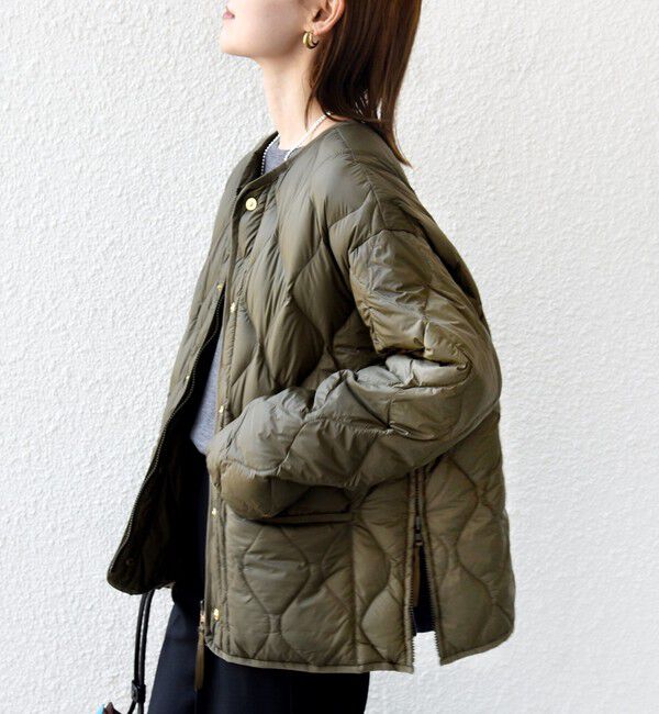 SHIPS for women「《一部追加予約》【SHIPS別注】TAION:〈手洗い可能〉リブ マルチ WAY ダウン ジャケット」|ダウン|