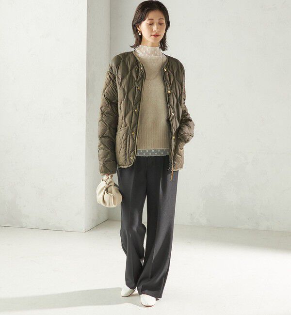 SHIPS for women「《一部追加予約》【SHIPS別注】TAION:〈手洗い可能〉リブ マルチ WAY ダウン ジャケット」|ダウン|