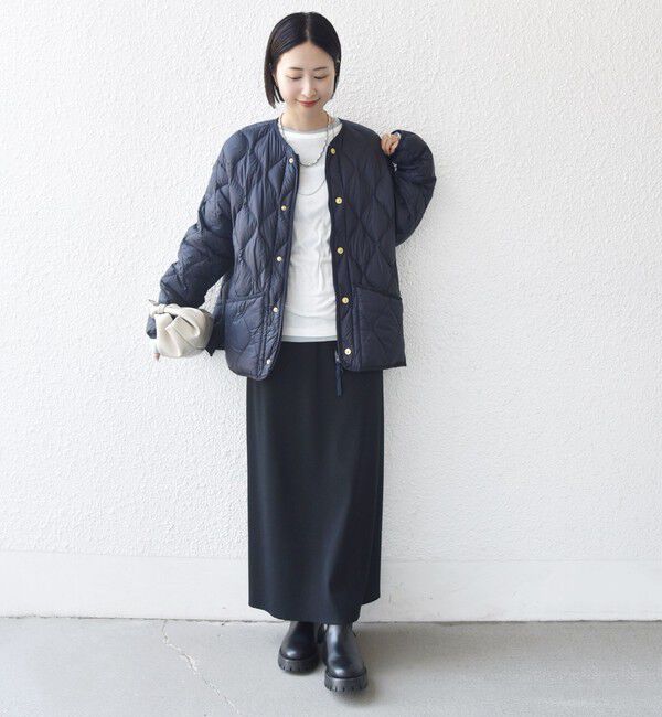 SHIPS for women「《一部追加予約》【SHIPS別注】TAION:〈手洗い可能〉リブ マルチ WAY ダウン ジャケット」|ダウン|