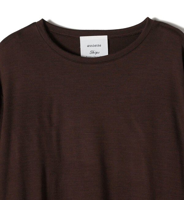 SHIPS for women「assiette:〈手洗い可能〉ウォッシャブル ウール カットソー」|Tシャツ・カットソー|