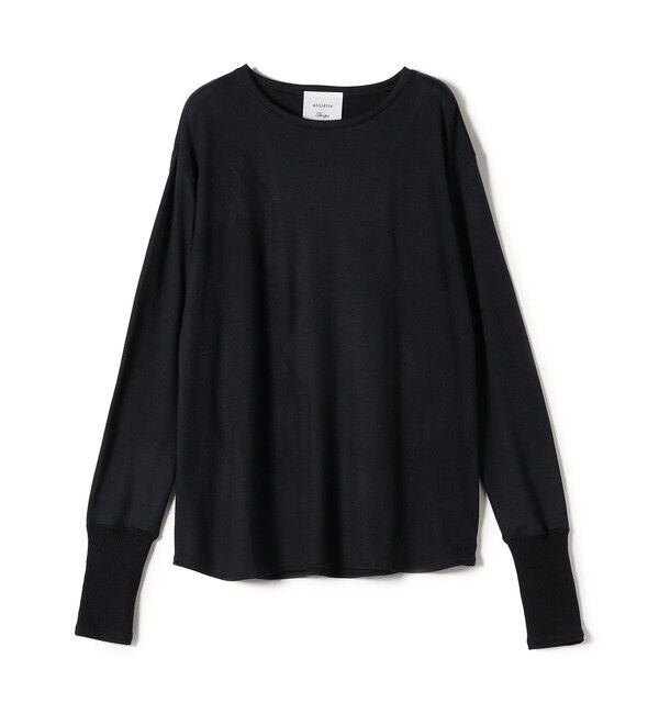 SHIPS for women「assiette:〈手洗い可能〉ウォッシャブル ウール カットソー」|Tシャツ・カットソー|ネイビー