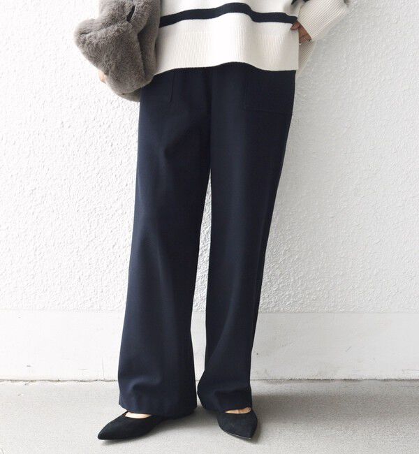 SHIPS for women「〈手洗い可能〉両面起毛 ポケット デザイン ドロスト パンツ」|その他|