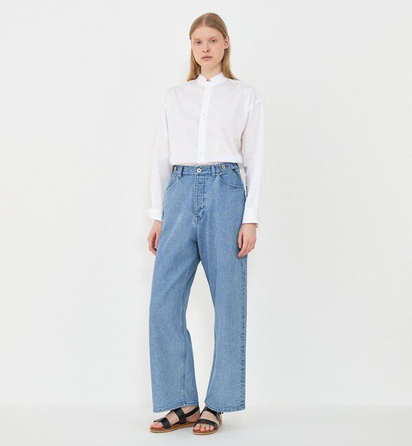 GALERIE VIE「コットンブロード スタンドカラーシャツ」|シャツ・ブラウス|