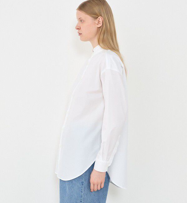 GALERIE VIE「コットンブロード スタンドカラーシャツ」|シャツ・ブラウス|