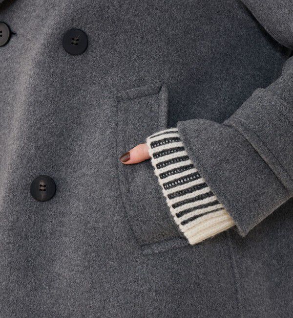 GALERIE VIE「ウールカシミヤダブルフェイス Pコート」|ピーコート|