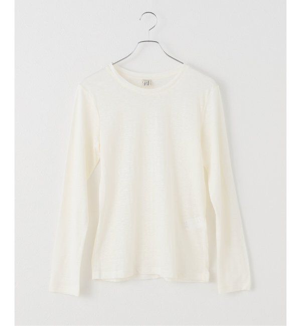 IENA LA BOUCLE「BASERANGE/ベースレンジ SEVINC LONG SLEEVE Tシャツ TOSLSJL-SU25」|Tシャツ・カットソー|ホワイト