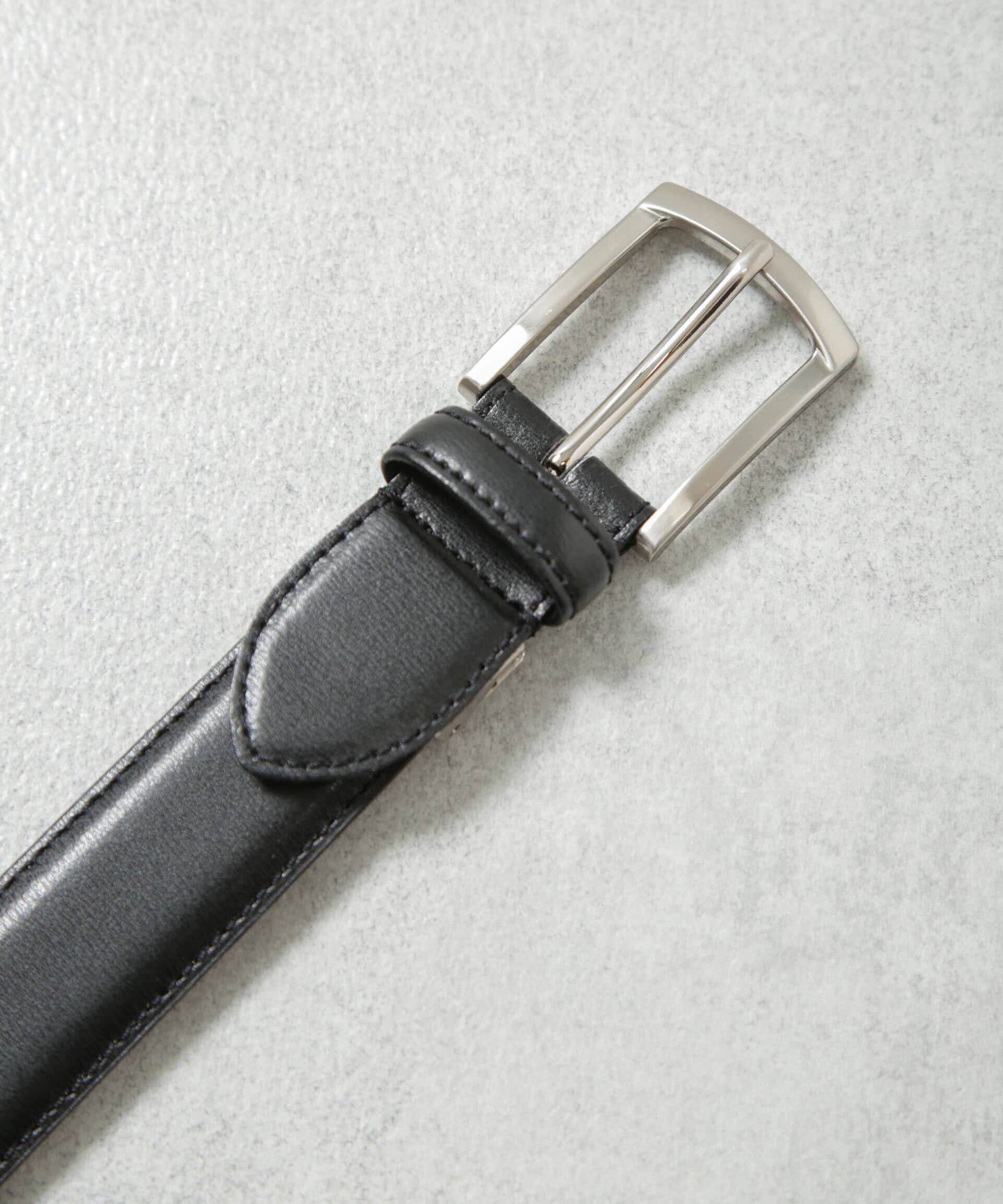 nano･universe「日本製 水シボスプリットレザーベルト」|ベルト|