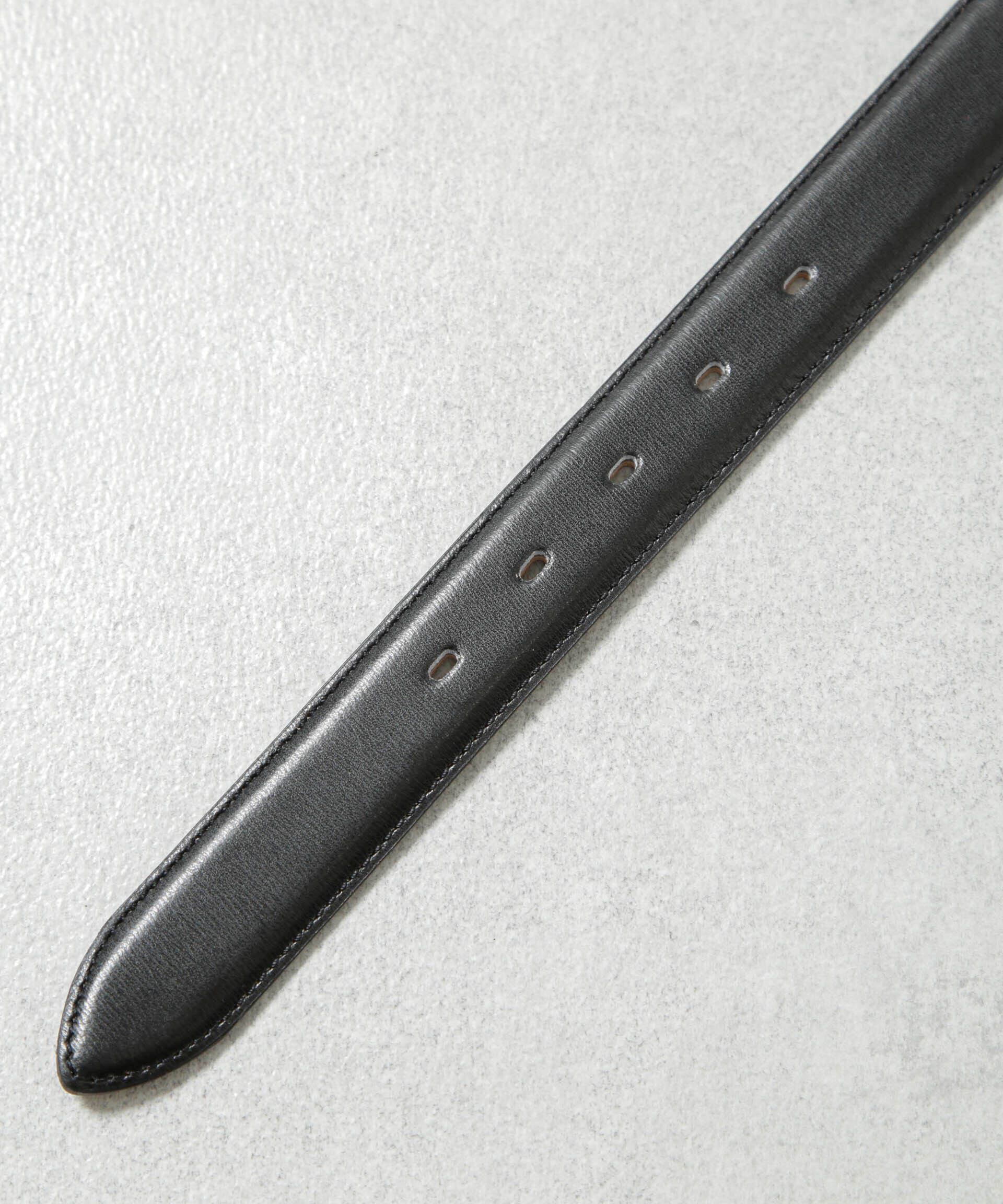 nano･universe「日本製 水シボスプリットレザーベルト」|ベルト|