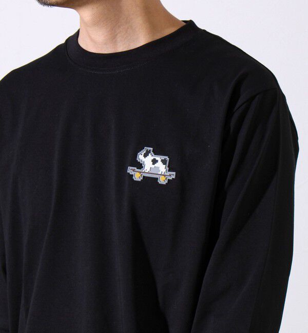 GLOSTER「【GLOSTER/グロスター】デジブル 七分袖Tシャツ ドット刺繍」|Tシャツ・カットソー|