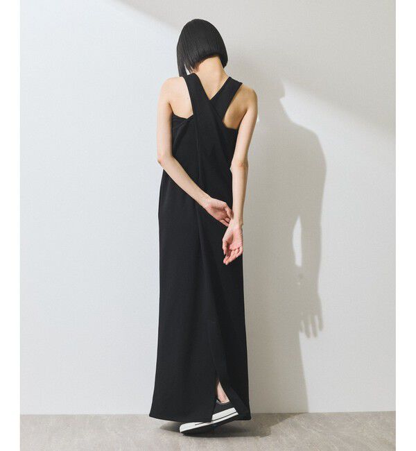 ADAM ET ROPE'「【WEB限定】・【定番人気】パターンニットジレコンビワンピース」|ワンピース|