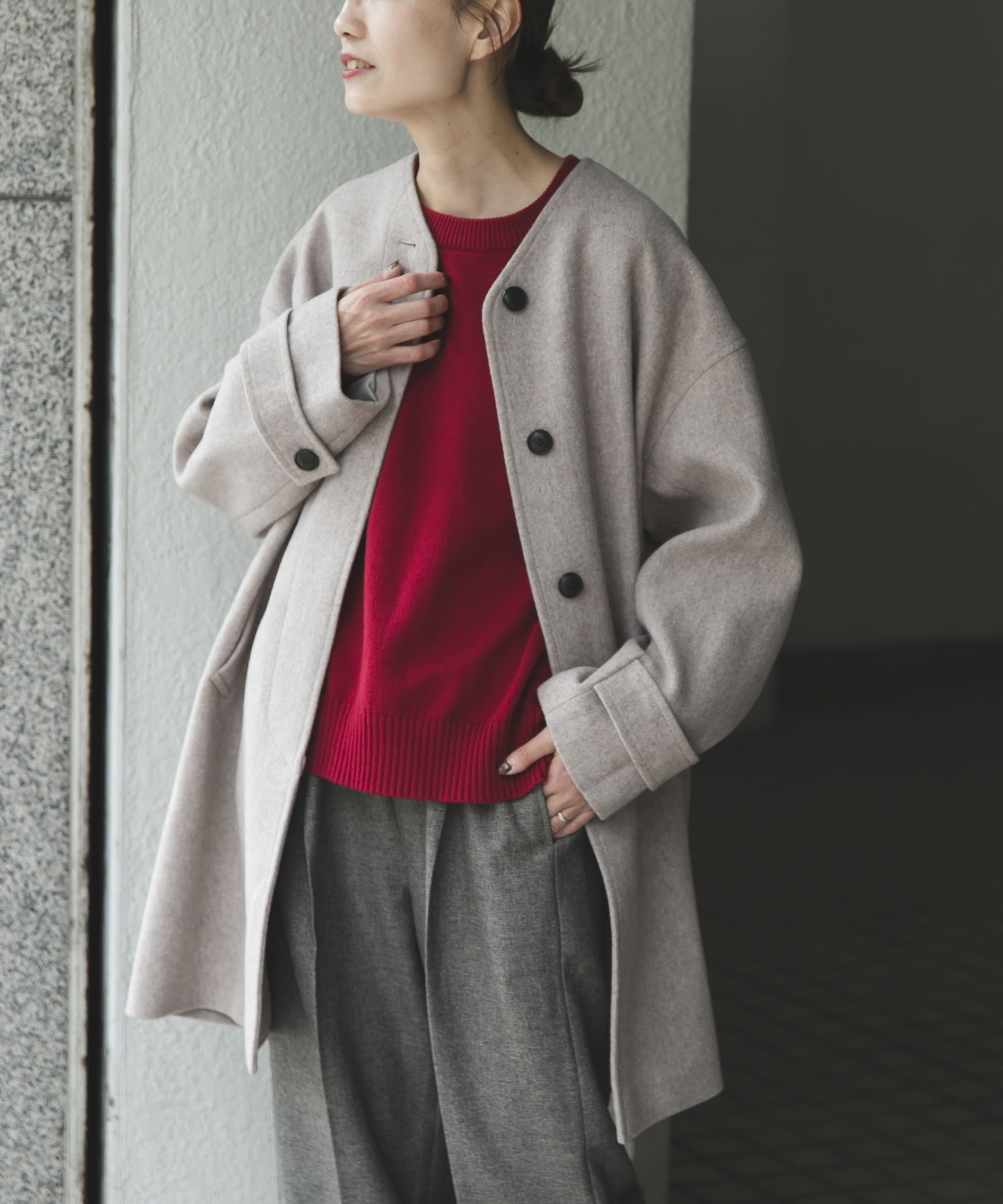 FORK&SPOON　ウールノーカラーコート FORK&SPOON ウールノーカラーコート（URBAN RESEARCH DOORS）｜ルミネ