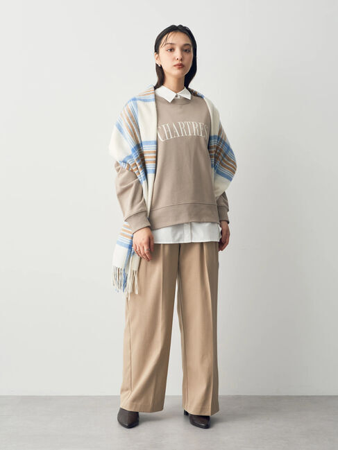 YECCA VECCA「ウォッシャブルウールチェックストール」|ストール|