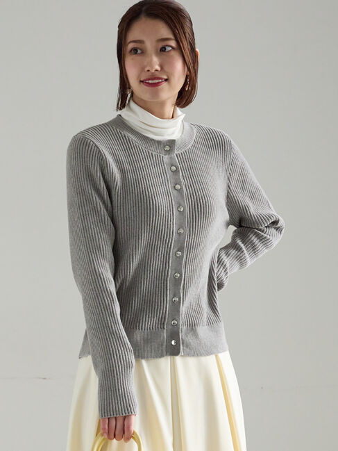 Te chichi「モールリブカーディガン」|カーディガン|グレー