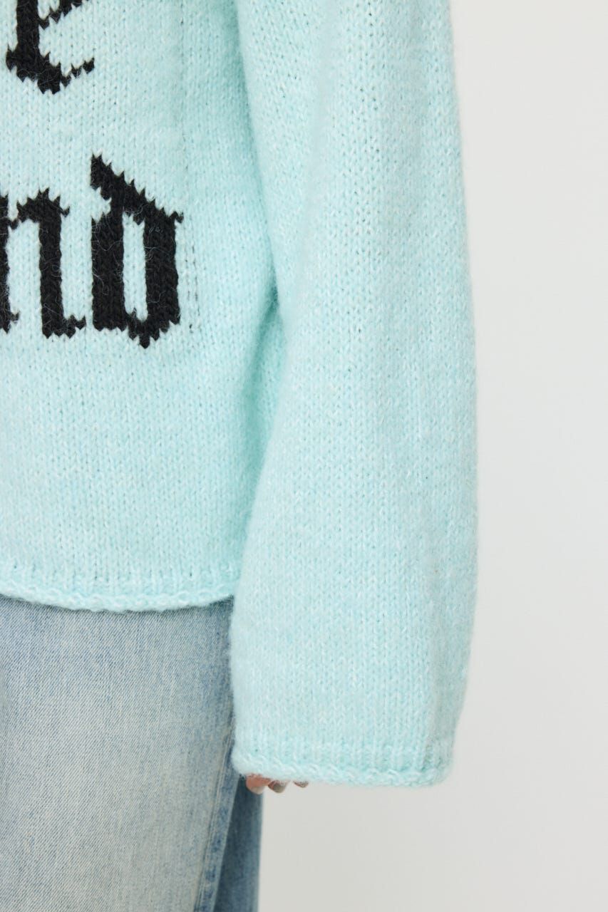 MOUSSY「JACQUARD WORD セーター」|ニット・セーター|