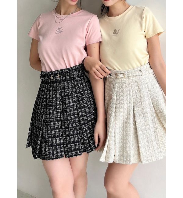 RESEXXY「ロゴストーンTシャツ」|Tシャツ・カットソー|ピンク