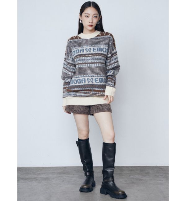 EMODA「ヴィンテージライクロングブーツ」|ロングブーツ|