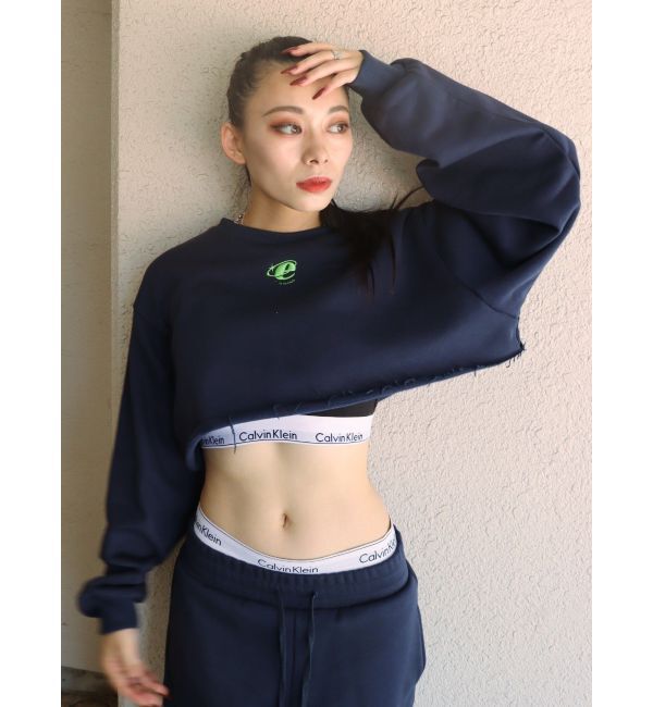 EVRIS「クロップドスウェットトップス【セットアップ着用可能】」|スウェット・ジャージ|