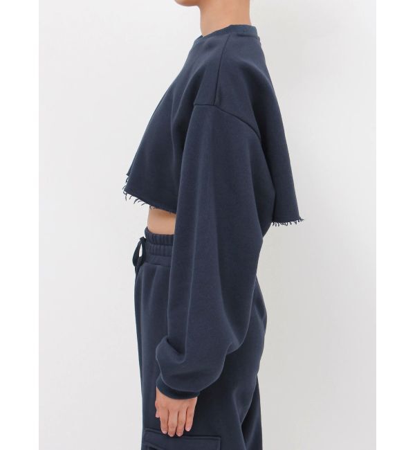 EVRIS「クロップドスウェットトップス【セットアップ着用可能】」|スウェット・ジャージ|