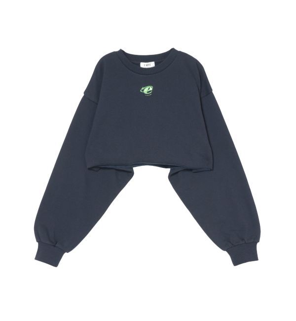 EVRIS「クロップドスウェットトップス【セットアップ着用可能】」|スウェット・ジャージ|