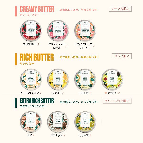THE BODY SHOP「ボディバター ストロベリー 200mL」|ボディ保湿|