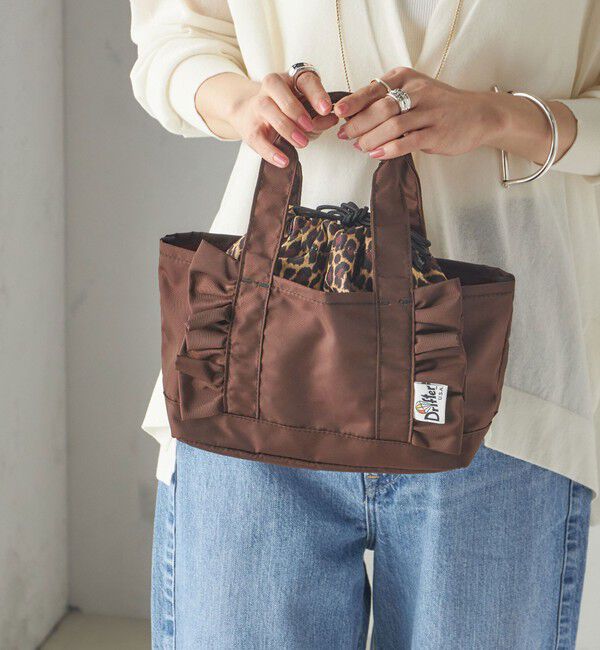 SHIPS for women「【SHIPS別注】Drifter:フリル ミニ トート」|トートバッグ|ブラウン