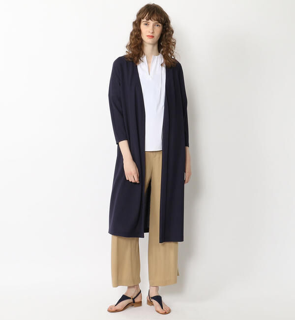 Ballsey「レーヨンポリエステルラメジャージー ノーカラーコート」|その他|