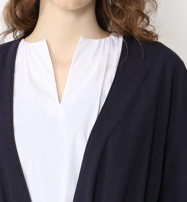 Ballsey「レーヨンポリエステルラメジャージー ノーカラーコート」|その他|