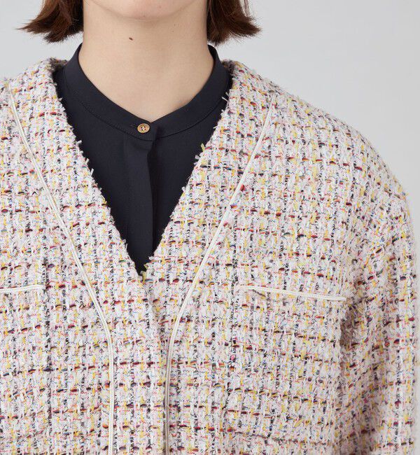 Ballsey「Petunia カラーレスジャケット」|ノーカラージャケット|