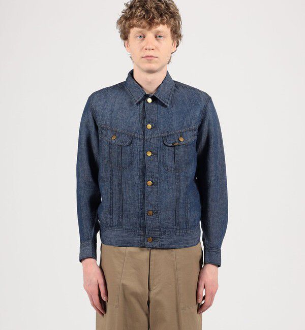 TOMORROWLAND MENS「【別注】Lee Westerner Jacket 7オンスリネンデニム」|ブルゾン・スタジャン|
