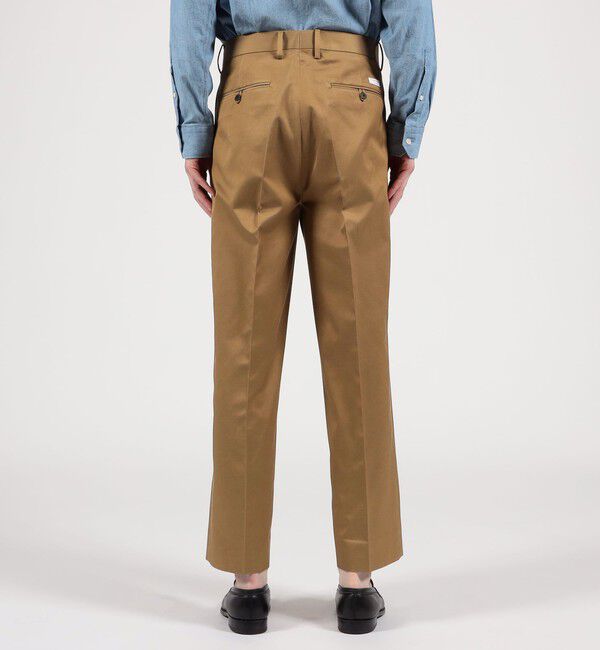 TOMORROWLAND MENS「コットンキュプラ ツイル 2タックワイドストレートパンツ」|スラックス|