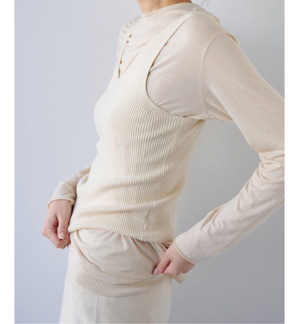 EMILYWEEK「EMILYWEEK &times; NETENE. オープンバックリブタンク」|タンクトップ|