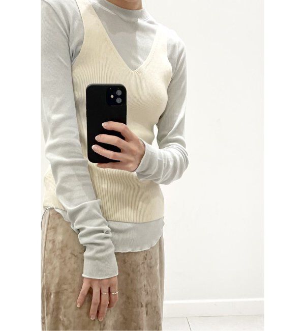 EMILYWEEK「EMILYWEEK &times; NETENE. オープンバックリブタンク」|タンクトップ|