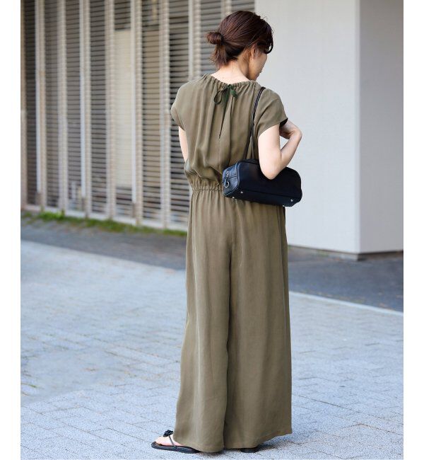 IENA「《追加2》キュプラギャザーネックオールインワン」|オールインワン|