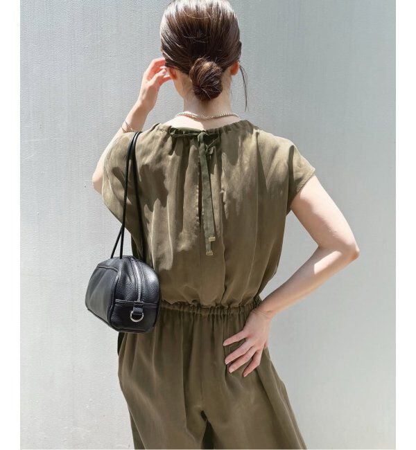 IENA「《追加2》キュプラギャザーネックオールインワン」|オールインワン|