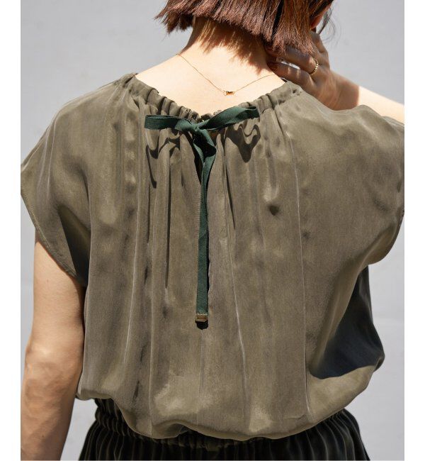 IENA「《追加2》キュプラギャザーネックオールインワン」|オールインワン|