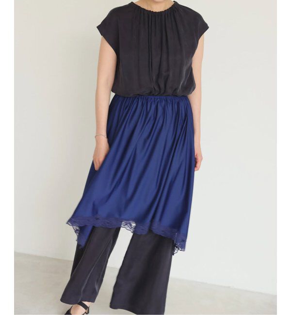 IENA「《追加2》キュプラギャザーネックオールインワン」|オールインワン|