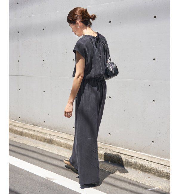 IENA「《追加2》キュプラギャザーネックオールインワン」|オールインワン|