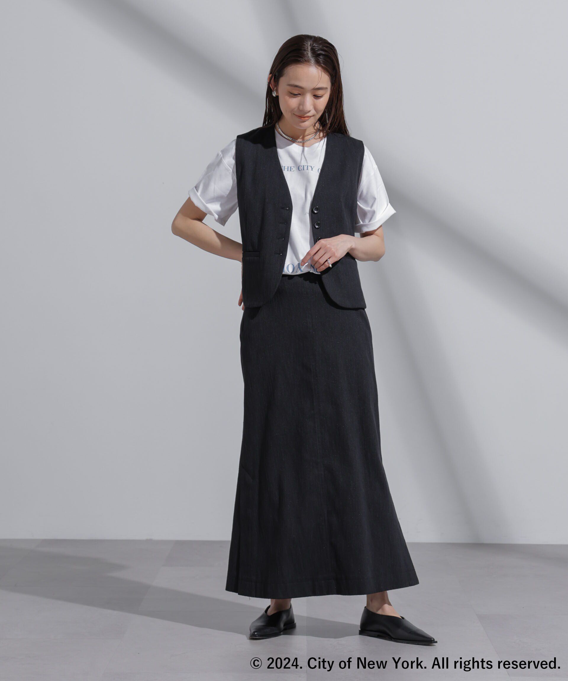 nano･universe「GOOD ROCK SPEED&times;Anti Soaked(R) 汗染み防止 NYC Tシャツ」|Tシャツ・カットソー|