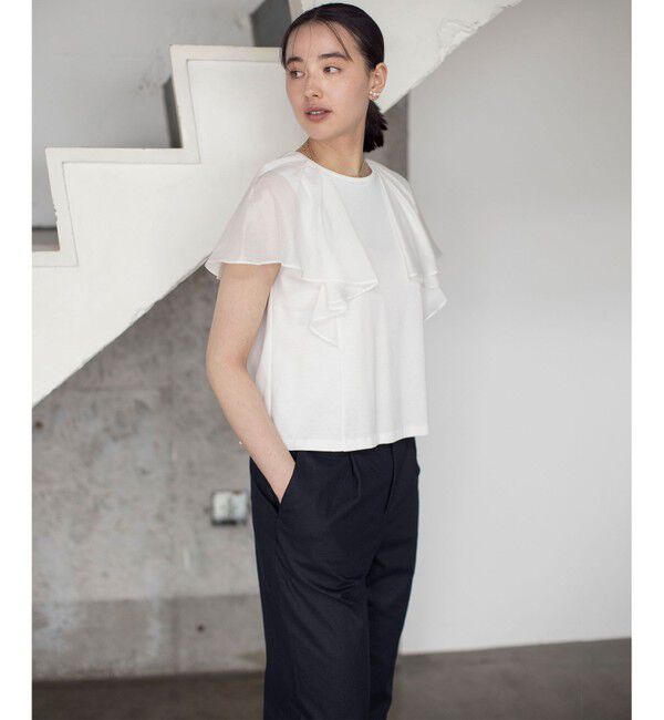 組曲「コットンポンチケープライク ブラウス」|Tシャツ・カットソー|